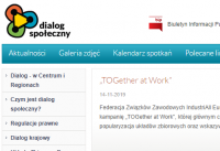 Departament Dialogu i Partnerstwa Społecznego promuje kampanię Togerther at Work