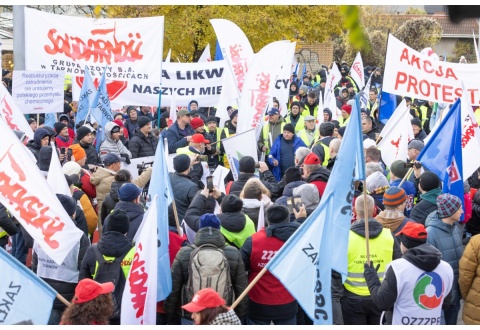 Manifestacja protestacyjna w Szczecinie – Policach