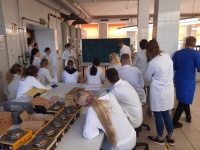 Uczniowie klas chemicznych szkół w Opocznie i Włocławku w Centrum Kształcenia Chemicznego AVO w Schkopau