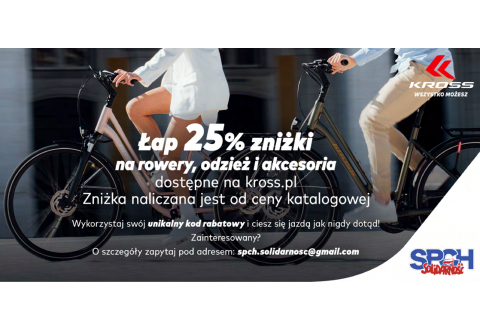 Rabat na rowery, odzież i akcesoria dostępne na kross.pl