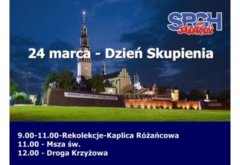 Zaproszenie do udziału w Dniu Skupienia - 24 marca 2018 r.